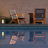 Vega Acacia Outdoor Chair in Gray Cording Balkene Home