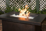 Weyland 48" Rectangular Hammered Aluminum Convertible Gas Fire Pit Table - Fire Sense/Balkene Home